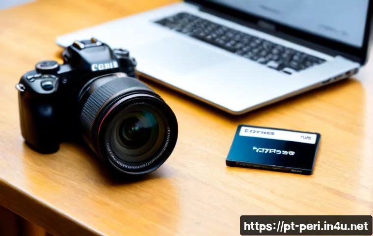 Home 17 최고의 초고속 마이크로SD 카드 추천 - Photorealistic close-up of three unbranded ultra-fast microSD cards arranged beside a modern mirrorl...